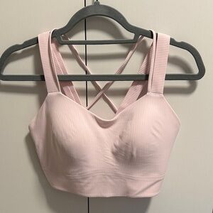 Lululemon Like a Cloud Longline Bra Light Pink Size 8 D/DD
